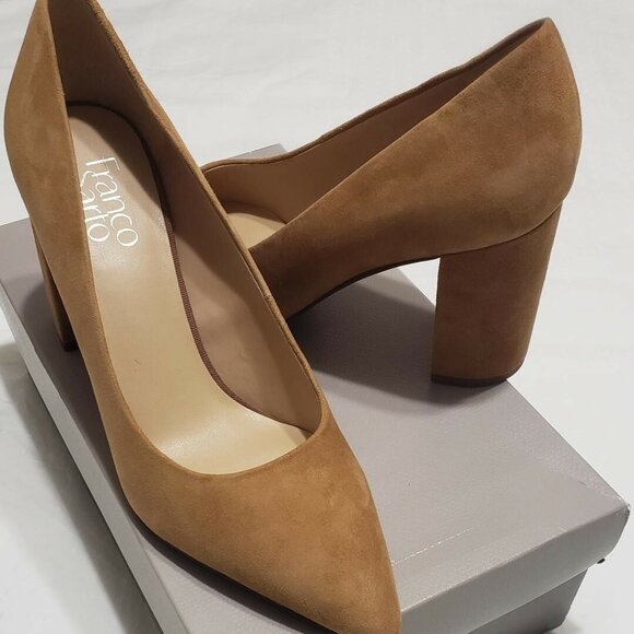 Franco Sarto Palma Women shoes Tan Suede Classic Pumps - Picture 1 of 9